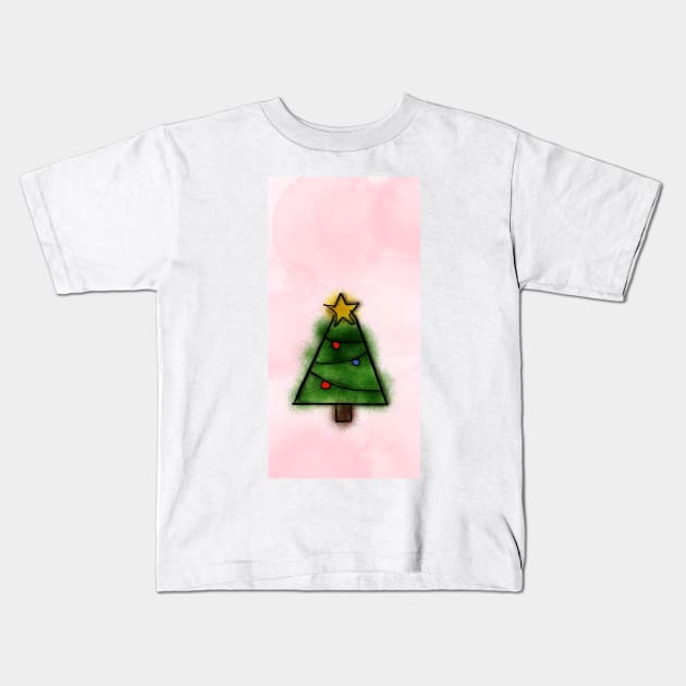 Christmas Tree Kids T-Shirt by neetaujla